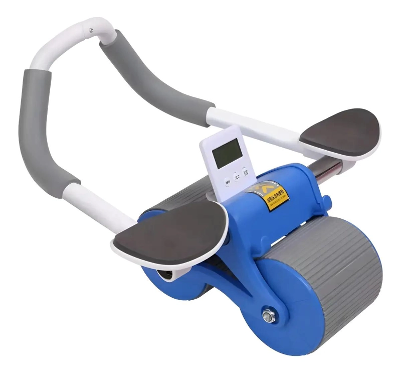 RODILLO PARA ABDOMINALES CON SOPORTE ERGONOMICO Y RUEDA RESISTENTE AZUL - 1