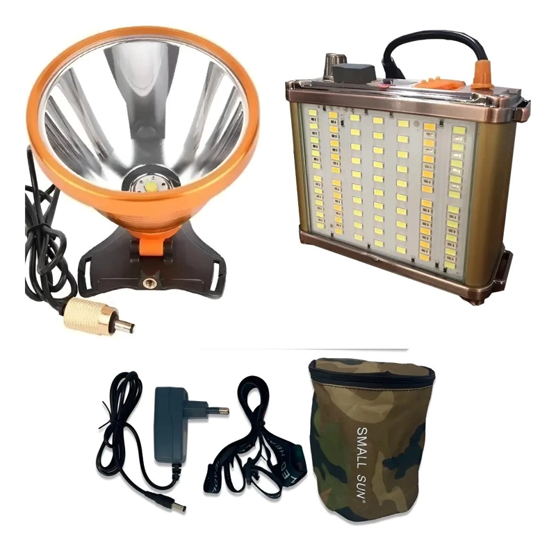 LINTERNA FOCO LED PARA CAMPING Y ACTIVIDADES AL AIRE LIBRE 1200W - 1