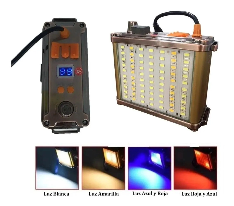 LINTERNA FOCO LED PARA CAMPING Y ACTIVIDADES AL AIRE LIBRE 1200W - 5