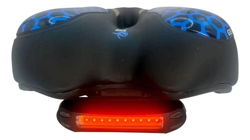 ASIENTO DEPORTIVO PARA BICICLETA CON GEL Y LUZ INTEGRADA - 1