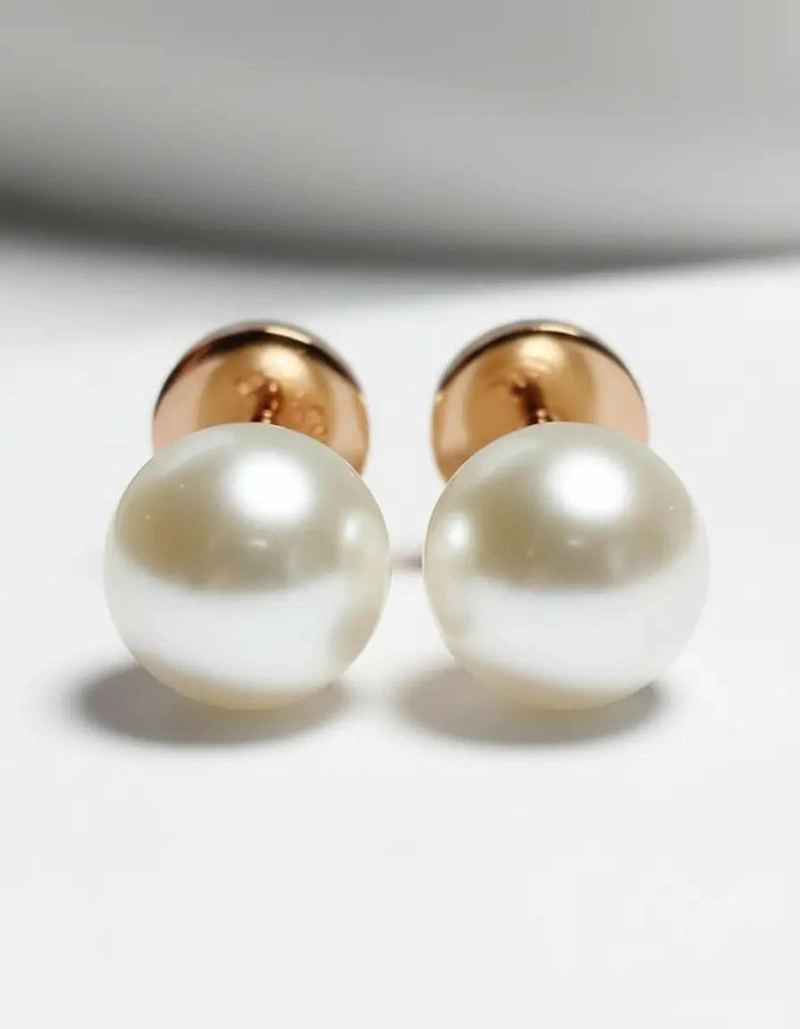 AROS DE ORO CON PERLA DE 6 MILIMETROS ELEGANTES Y DELICADOS - 2