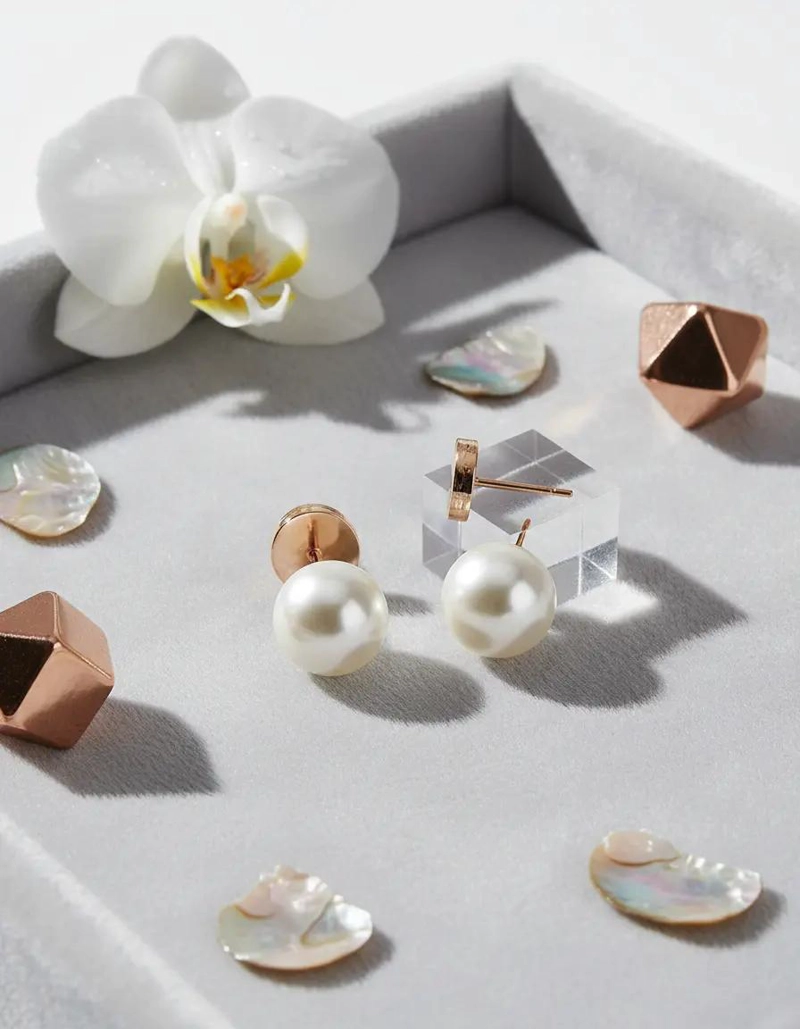 AROS DE ORO CON PERLA DE 6 MILIMETROS ELEGANTES Y DELICADOS - 3
