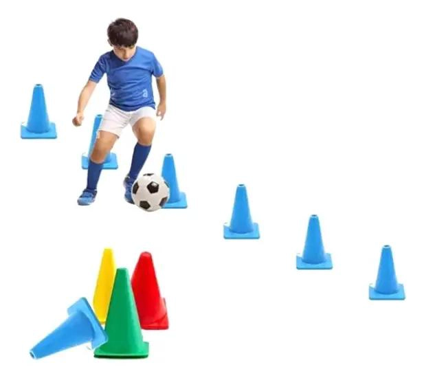SET DE 20 CONOS DE ENTRENAMIENTO DE 18 CM PARA DEPORTE Y TRAFICO - 3