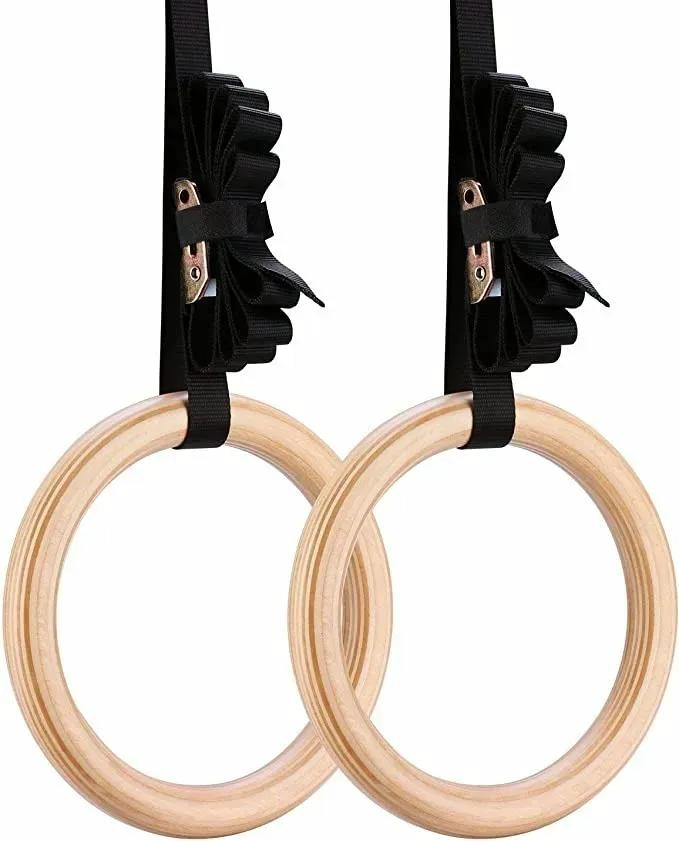 ANILLAS PARA ENTRENAMIENTO DE CALISTENIA CON CORREAS AJUSTABLES Y HEBILLAS META- - 1