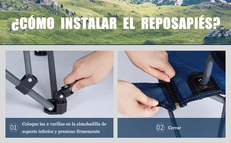 SILLON RECLINABLE PLEGABLE DESMONTABLE PARA ACTIVIDADES AL AIRE LIBRE - 5