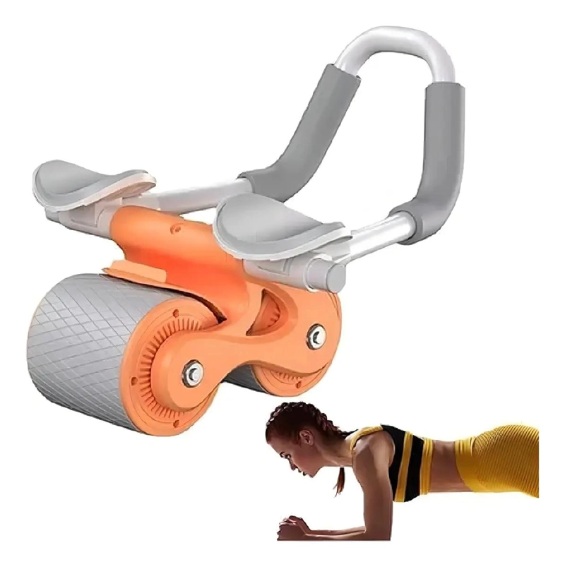 RUEDA ABDOMINAL CON TEMPORIZADOR Y REBOTE AUTOMATICO COLOR GRIS - 2