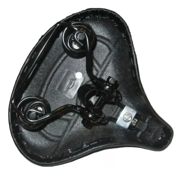 ASIENTO ANCHO PARA BICICLETA CON RESORTE PARA PASEO COMODO - 2
