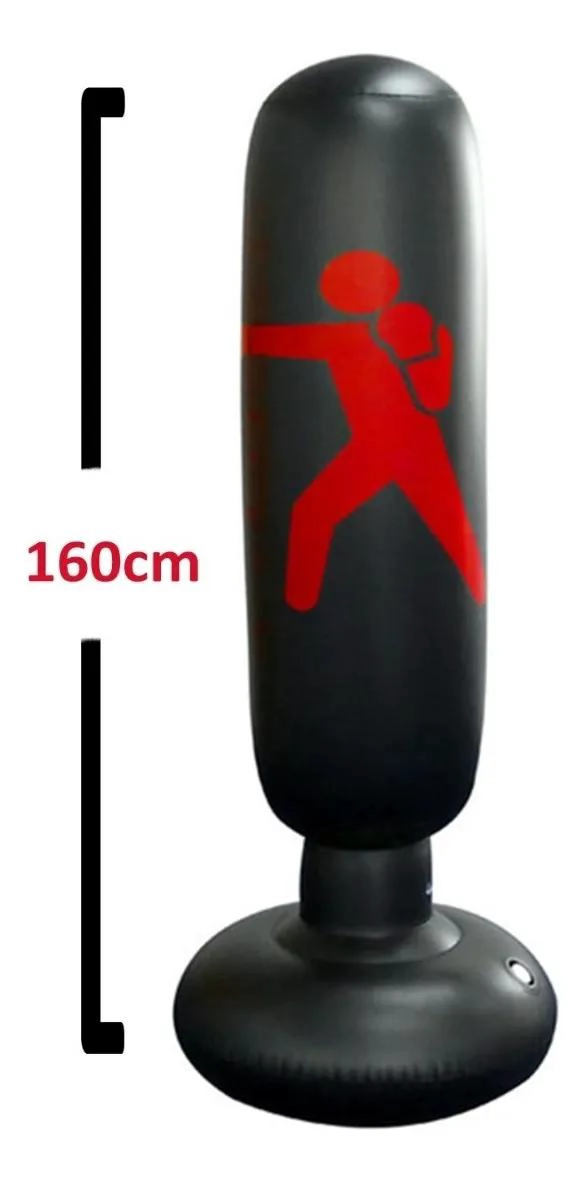 SACO DE BOXEO INFLABLE CON INFLADOR PARA ENTRENAMIENTO - 2