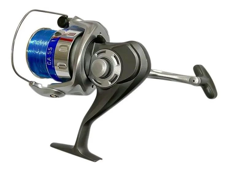 CARRETE DE PESCA GRIS CON SISTEMA REVERSIBLE PARA MANO DERECHA O IZQUIERDA - 4