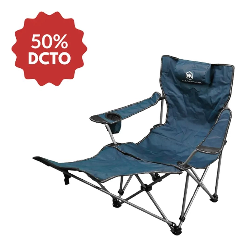SILLA PLEGABLE PORTATIL PARA USO INTERIOR Y EXTERIOR CON ESTRUCTURA RESISTENTE - 2
