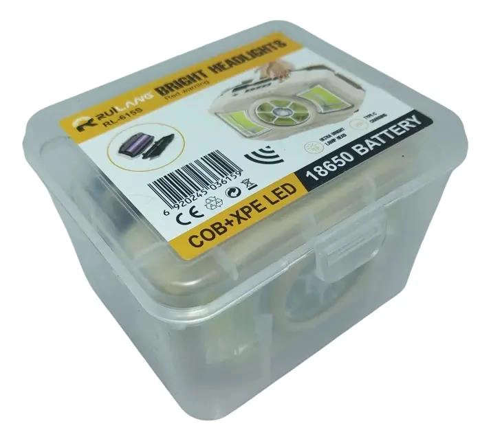 LINTERNA FRONTAL RECARGABLE CON LUZ BLANCA Y PUERTO USB - 5