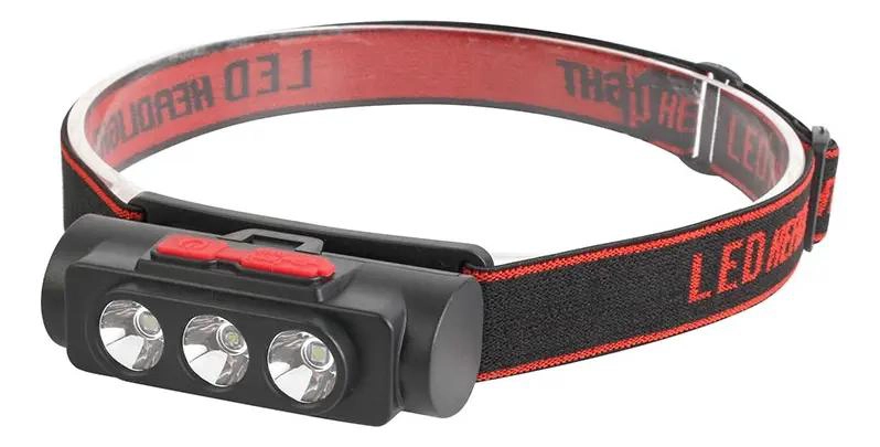 LINTERNA FRONTAL RECARGABLE CON LUZ LED DE 150 LUMENES COLOR BLANCO - 1