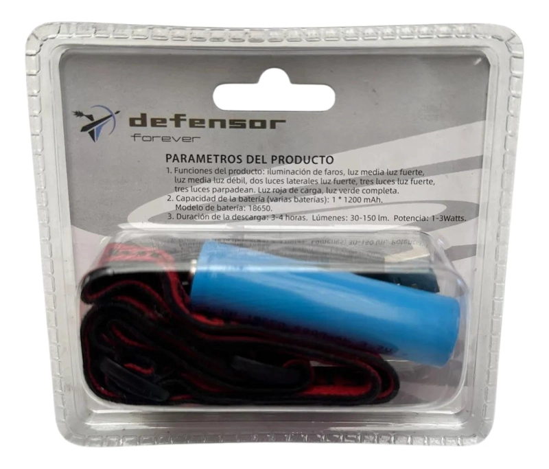 LINTERNA FRONTAL RECARGABLE CON LUZ LED DE 150 LUMENES COLOR BLANCO - 4