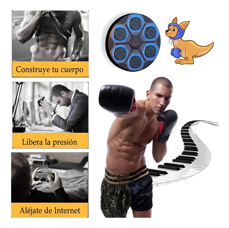 MAQUINA DE BOXEO PARA ENTRENAMIENTO Y EJERCICIO EN PARED RESISTENTE - 3