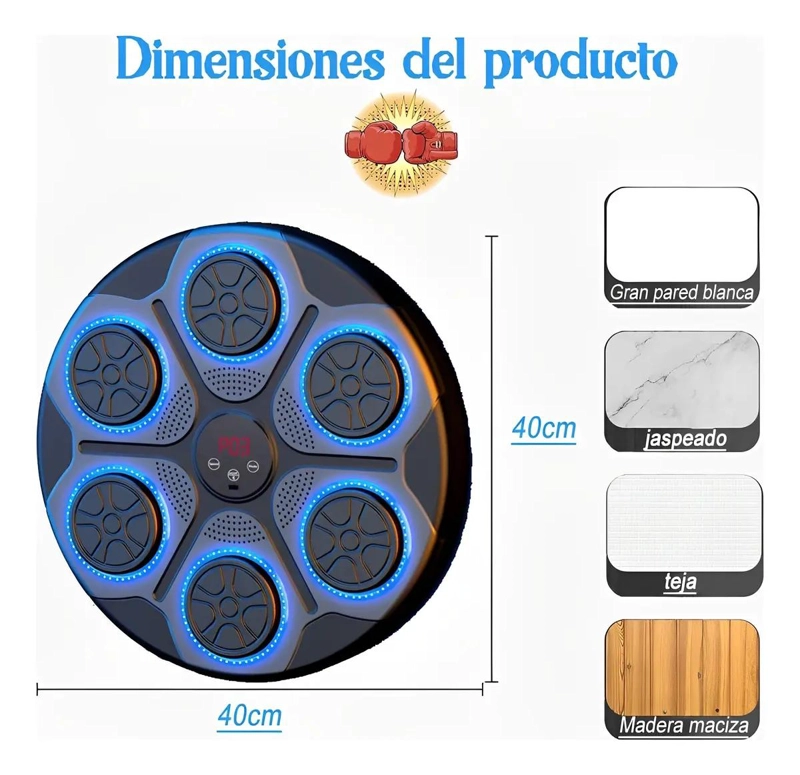MAQUINA DE BOXEO PARA ENTRENAMIENTO Y EJERCICIO EN PARED RESISTENTE - 5