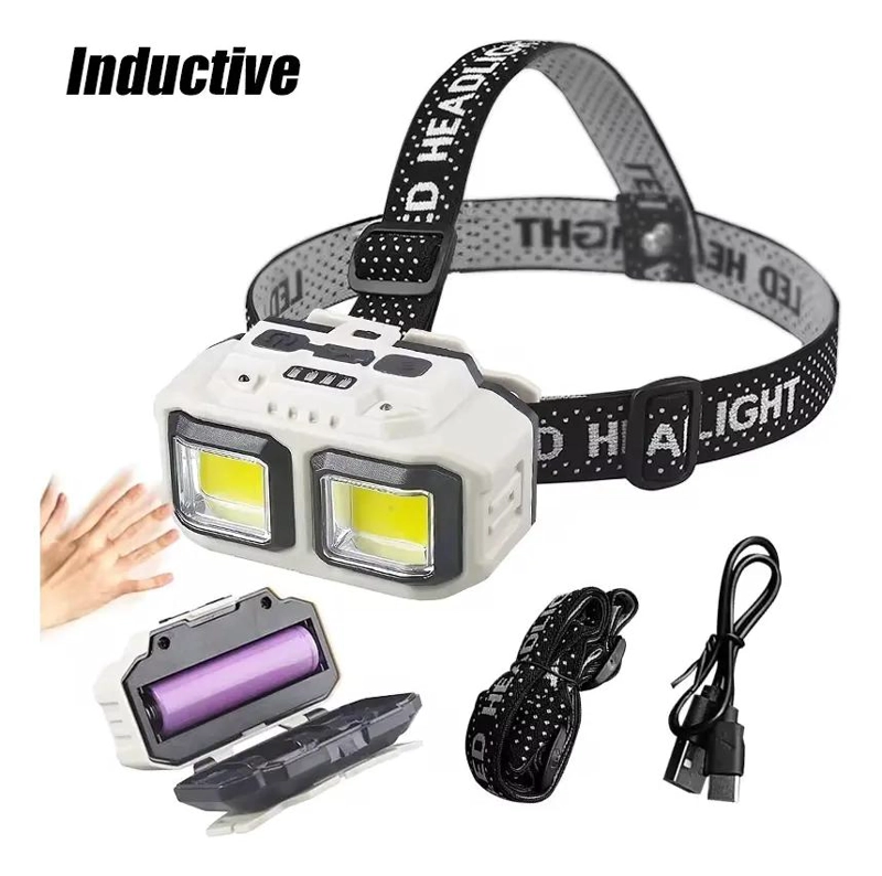 LINTERNA FRONTAL CON LUZ LED ROJA Y BLANCA PARA USO MINERO - 2