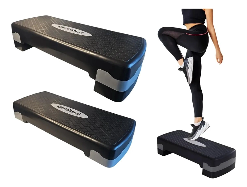 STEP AEROBICO AJUSTABLE CON 2 NIVELES DE ALTURA ENTRE 10 Y 15 CM - 3