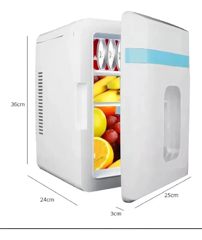 MINI REFRIGERADOR PORTATIL DE 12 LITROS PARA AUTO Y HOGAR - 4