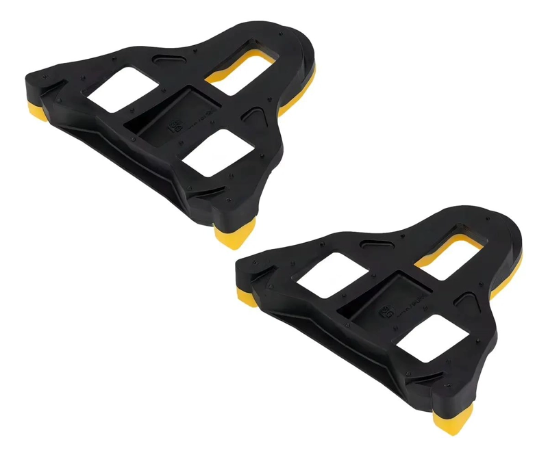 CALAS PARA PEDALES DE BICICLETA COLOR AMARILLO DE ALTA DURABILIDAD - 2