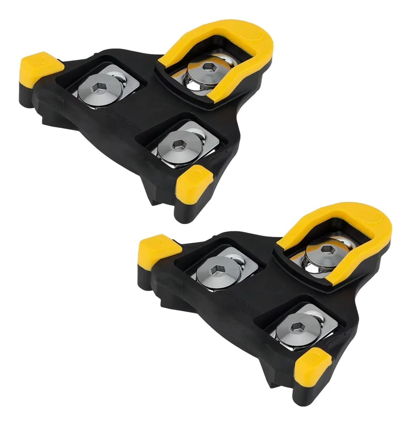 CALAS PARA PEDALES DE BICICLETA COLOR AMARILLO DE ALTA DURABILIDAD - 3