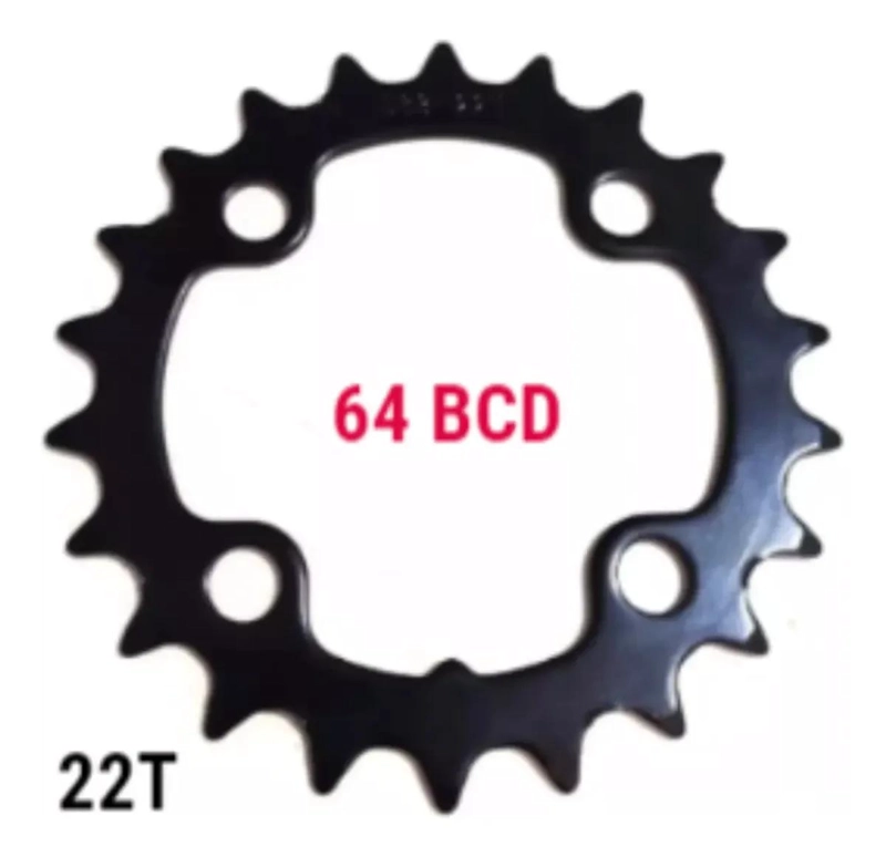 VOLANTE DOBLE PLATO PARA BICICLETA MONTAÑA 22-36 DIENTES - 2