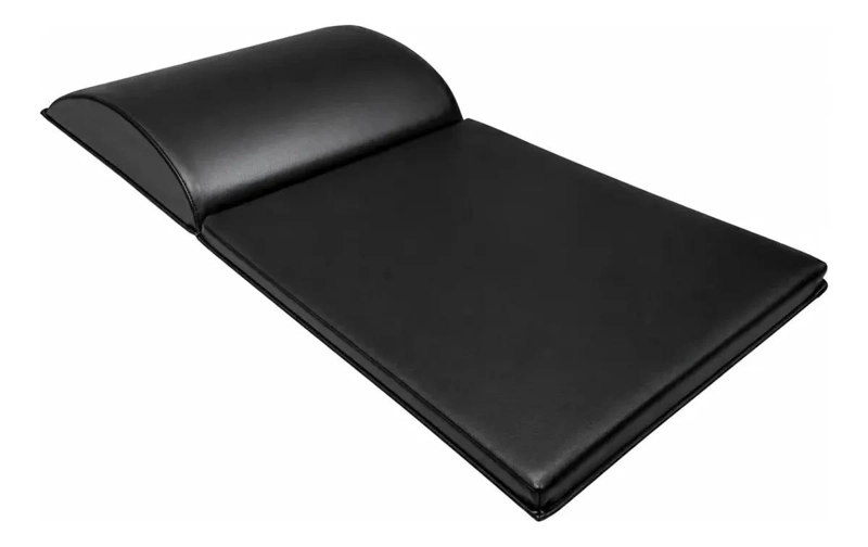 COLCHONETA DEPORTIVA PLEGABLE DE CUERO SINTE TICO NEGRO PARA EJERCICIOS - 5