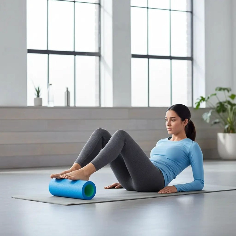 RODILLO LISO DE ESPUMA DE 45 CM PARA YOGA Y PILATES - 1