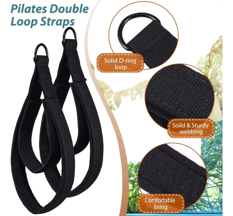 CORREAS DE PILATES CON DOBLE BUCLE PARA EJERCICIOS EN REFORMADOR - 3