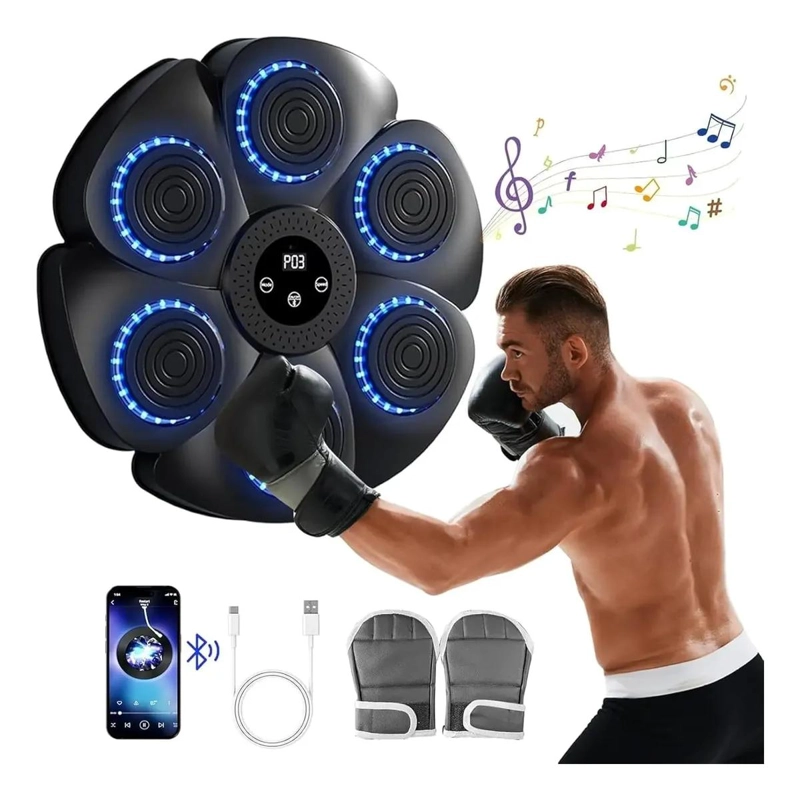 MAQUINA DE ENTRENAMIENTO DE BOXEO CON FUNCION MUSICAL INTEGRADA - 1