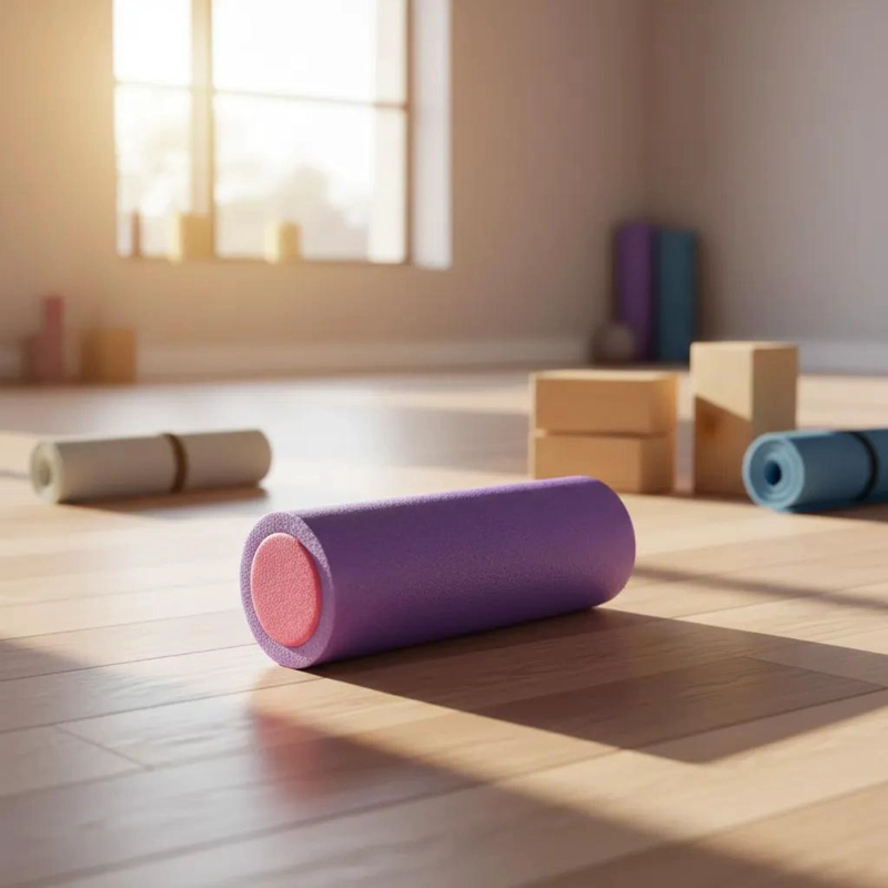 RODILLO LISO DE ESPUMA PARA YOGA Y PILATES DE 30 CM - 2