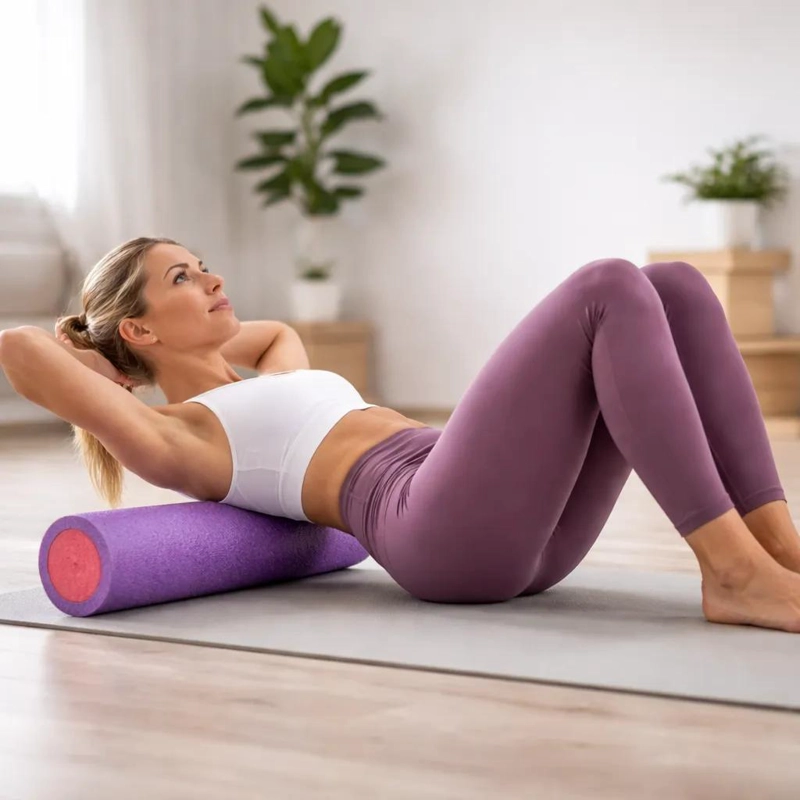 RODILLO LISO DE ESPUMA PARA YOGA Y PILATES DE 30 CM - 3