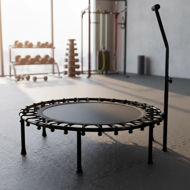 CAMA ELASTICA FITNESS CON AGARRE Y ASA MINI TRAMPOLIN 100 CM PARA EJERCICIO - 2
