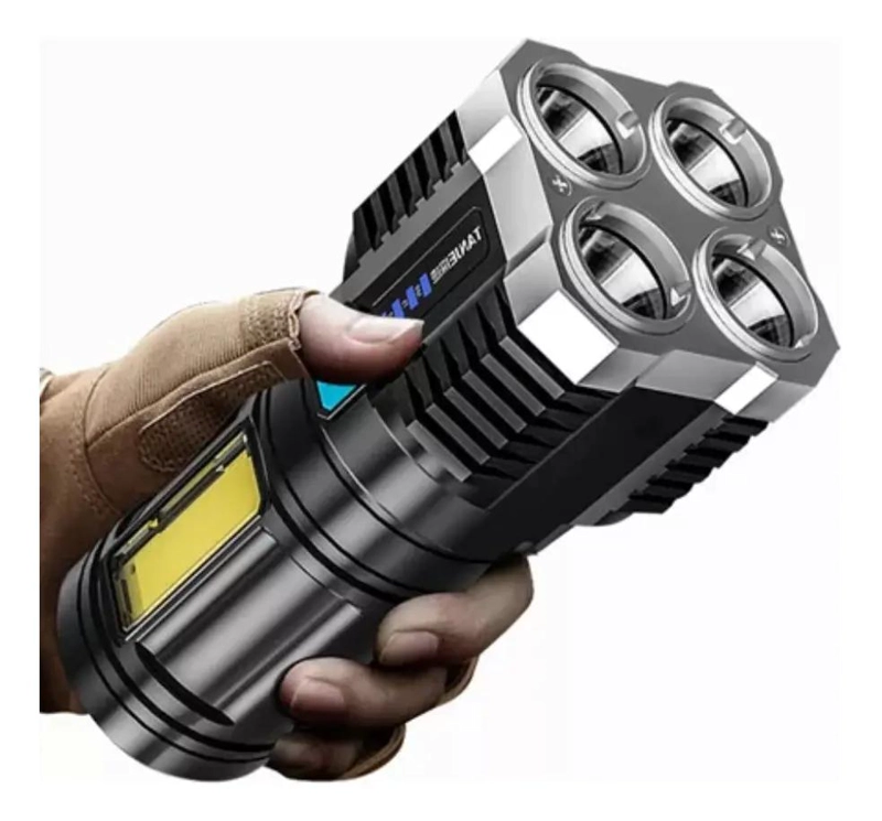 SET DE 3 LINTERNAS LED RECARGABLES USB CON 4 FOCOS PARA CAMPING - 2