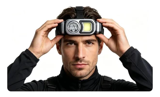 LINTERNA FRONTAL RECARGABLE CON LUZ POTENTE PARA ACTIVIDADES AL AIRE LIBRE - 1
