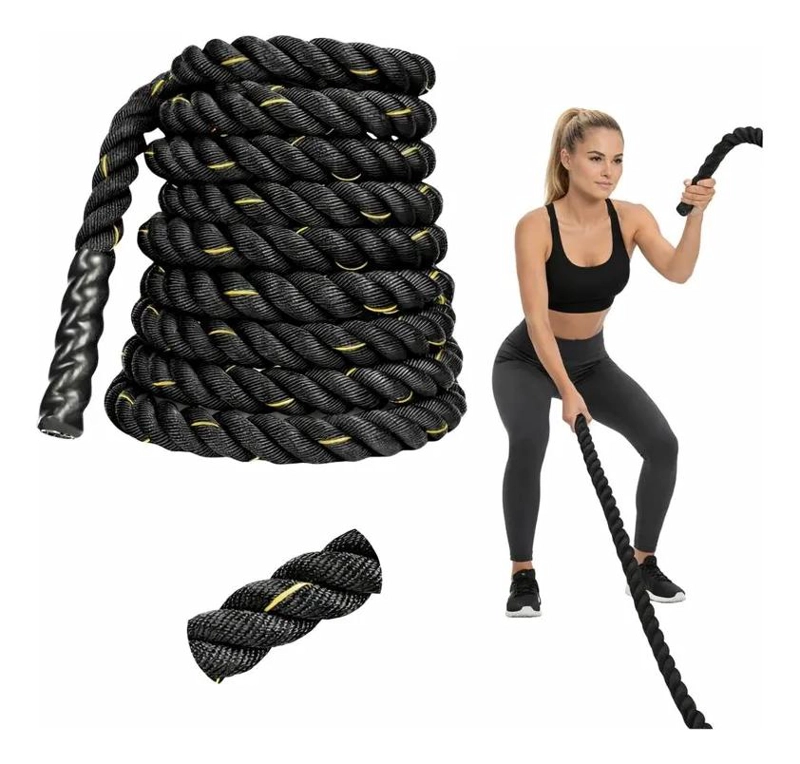 CUERDA PARA ENTRENAMIENTO FUNCIONAL LARGO 9 METROS DIAMETRO 3.8 CM - 1