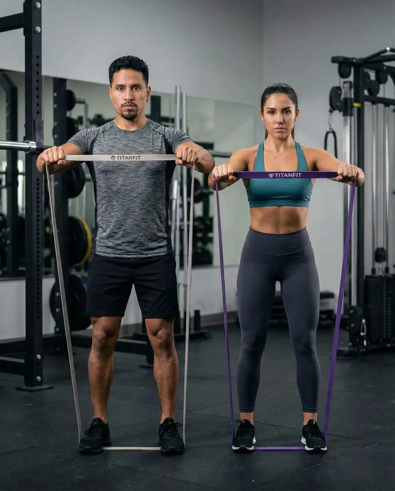 PACK DOBLE BANDAS ELASTICAS PARA EJERCICIO CON RESISTENCIA VARIADA - 5