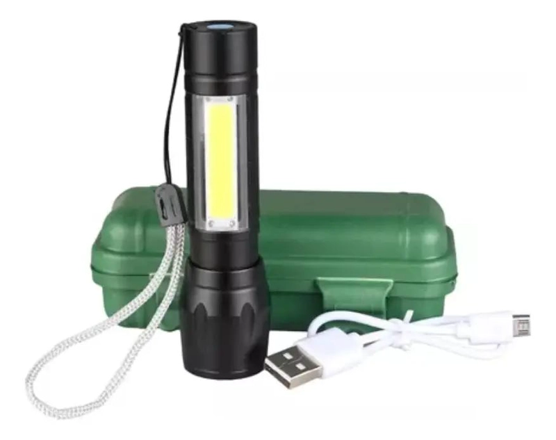 SET DE 5 LINTERNAS MINI RECARGABLES USB PARA CAMPING Y USO TACTICO - 2