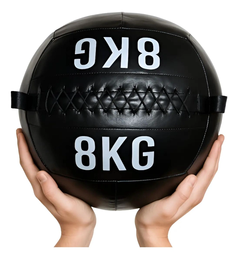 PELOTA MEDICINAL DE ECOCUERO PARA ENTRENAMIENTO DE 8 KG - 1