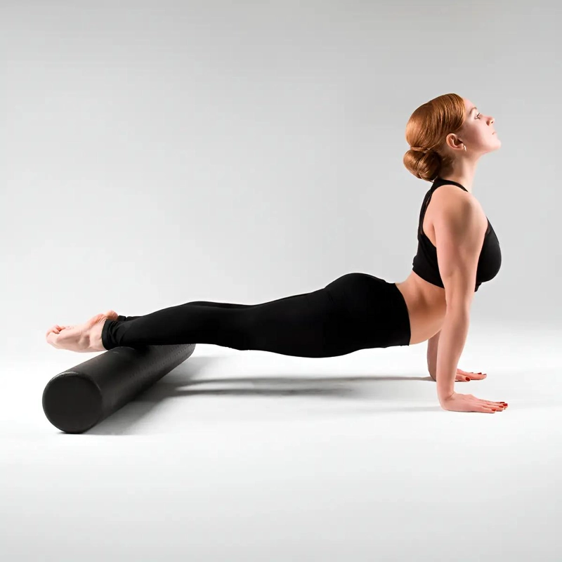 RODILLO DE ESPUMA PARA YOGA Y PILATES DE 90 CM COLOR NEGRO - 1