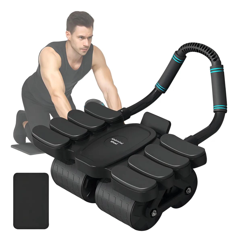 RUEDA PARA ABDOMINALES CON REBOTE AUTOMATICO Y SOPORTE ACOLCHONADO - 1