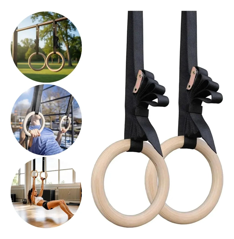 ANILLAS OLIMPICAS CON HEBILLAS METALICAS PARA ENTRENAMIENTO FUNCIONAL - 1