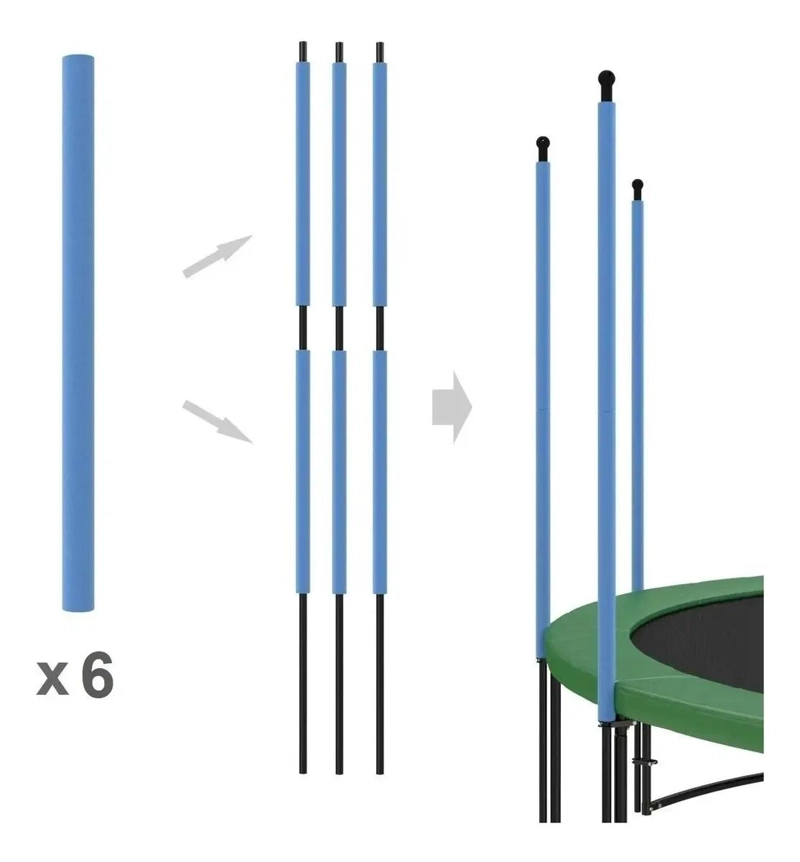PROTECTOR PARA PILARES CON ESPONJAS PARA CAMA ELASTICA X6 UNIDADES - 2