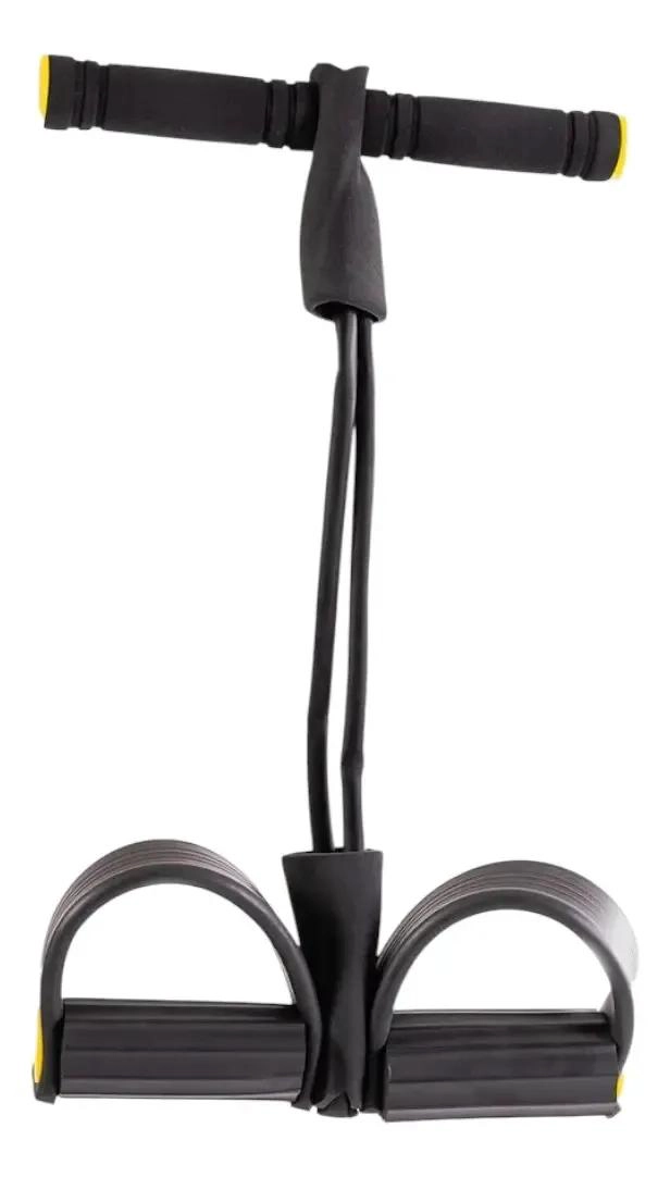 SET DE 2 BANDAS ELASTICAS PARA FITNESS CON PEDAL Y MANILLA - 4