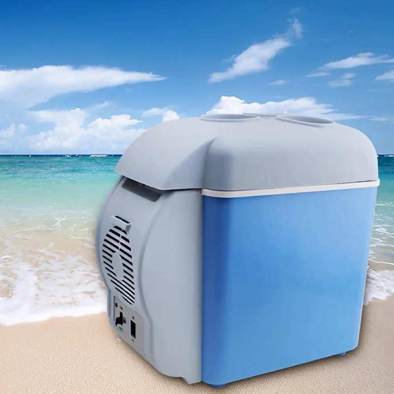 REFRIGERADOR PORTATIL COMPACTO DE 7.5 LITROS PARA AUTOMOVIL CON FUNCION DE ENFRI - 2