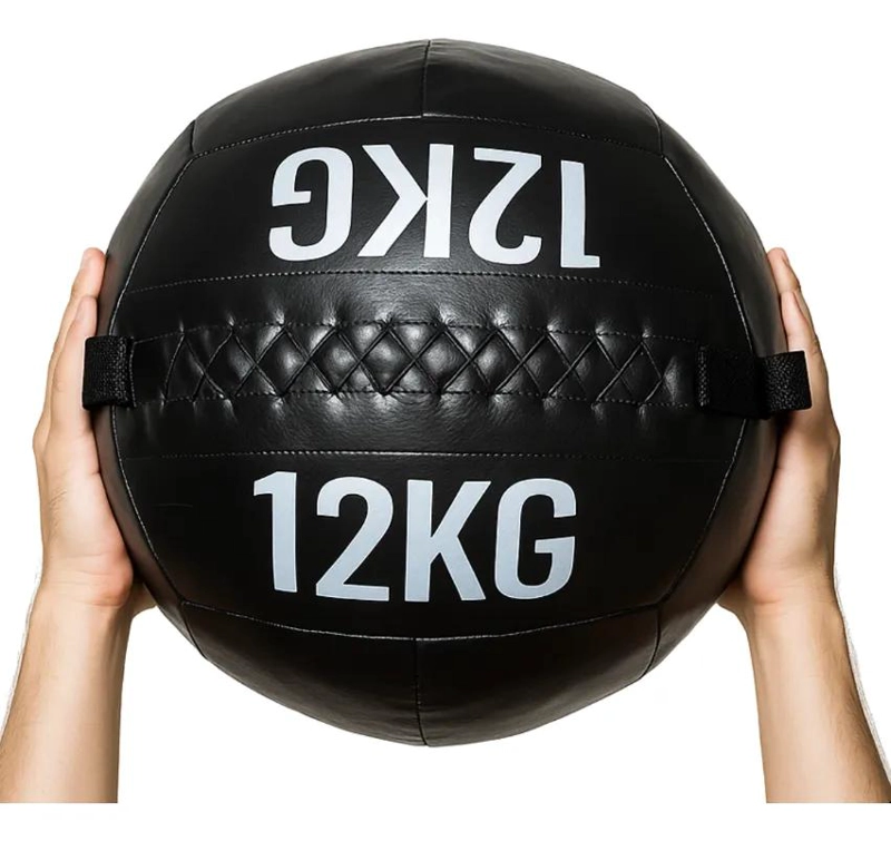 BALON MEDICINAL DE 12 KG CON RECUBRIMIENTO ANTIDESLIZANTE PARA ENTRENAMIENTO - 1