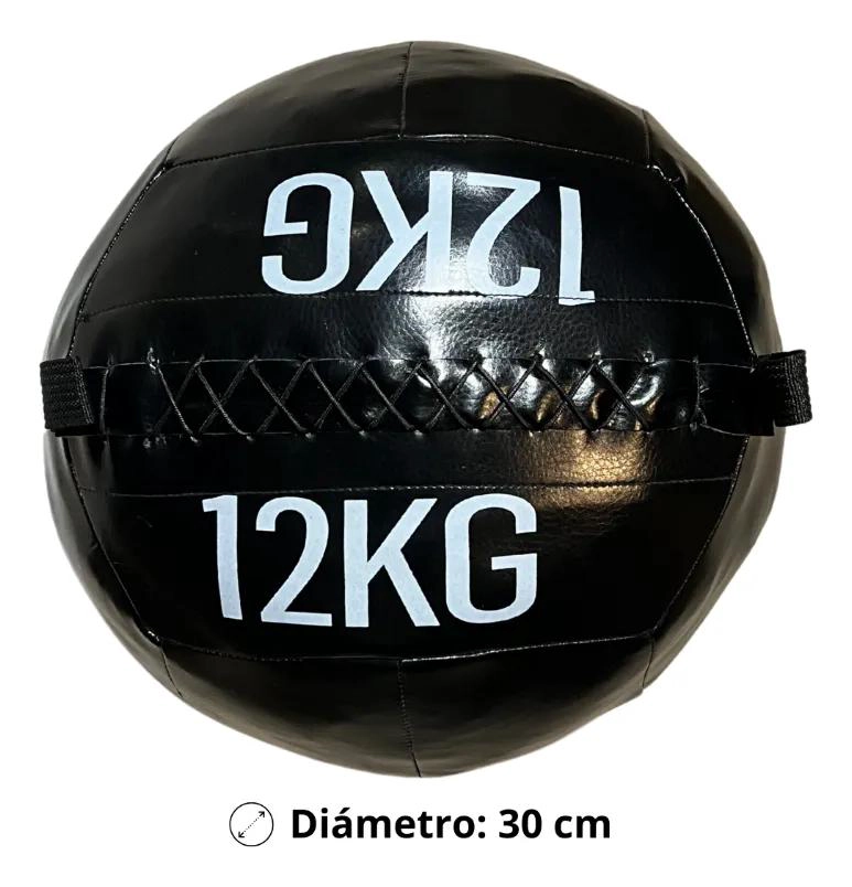 BALON MEDICINAL DE 12 KG CON RECUBRIMIENTO ANTIDESLIZANTE PARA ENTRENAMIENTO - 2