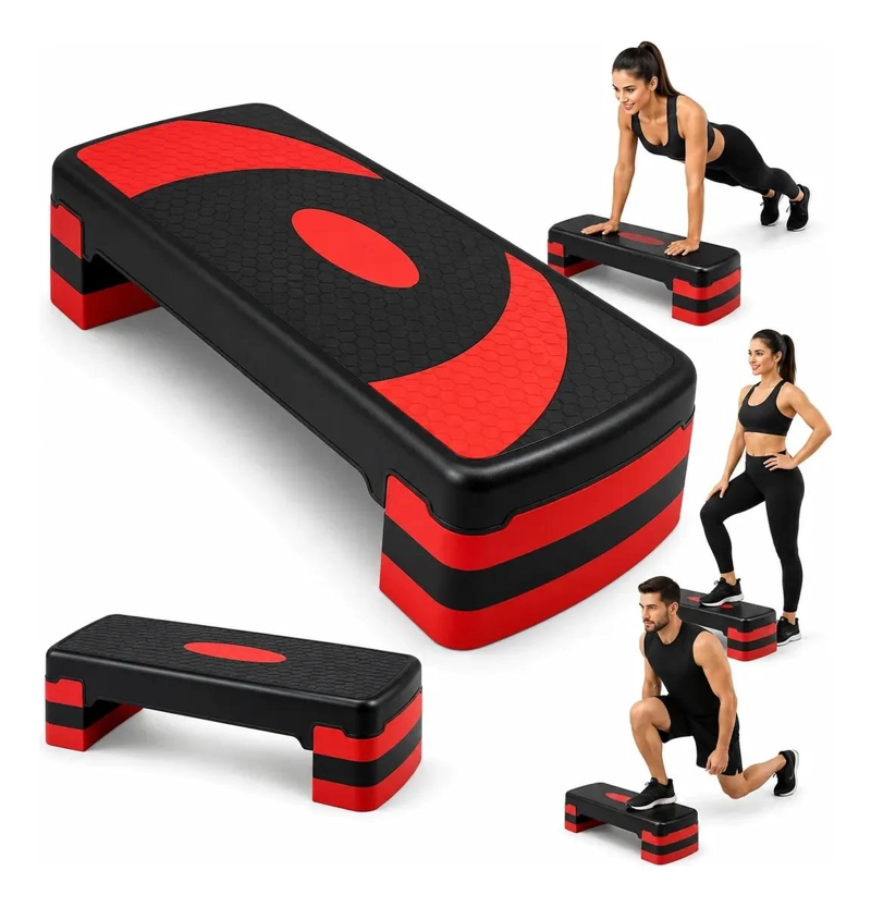STEP AEROBICO AJUSTABLE CON 3 NIVELES Y SUPERFICIE ANTIDESLIZANTE - 1