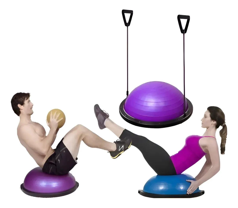 BALON BOSU MEDIO PARA PILATES Y EJERCICIOS DE EQUILIBRIO Y TONIFICACION - 1