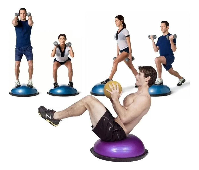 BALON BOSU MEDIO PARA PILATES Y EJERCICIOS DE EQUILIBRIO Y TONIFICACION - 2