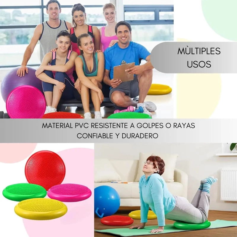 BALON SENSORIAL PROPIOCEPTIVO COLOR MORADO DE 34 CM PARA TERAPIA - 4